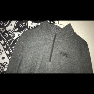 Grey Pink brand 1/4 zip up